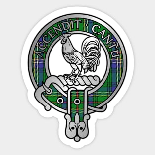 Clan Cockburn Crest & Tartan Sticker